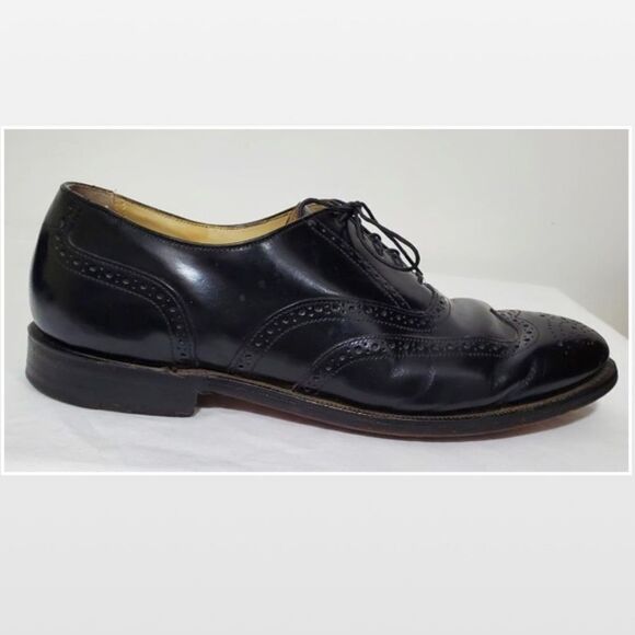 Vintage Bostonian Impression Men Size 10 Wingtip Black Dress Shoes main image 7